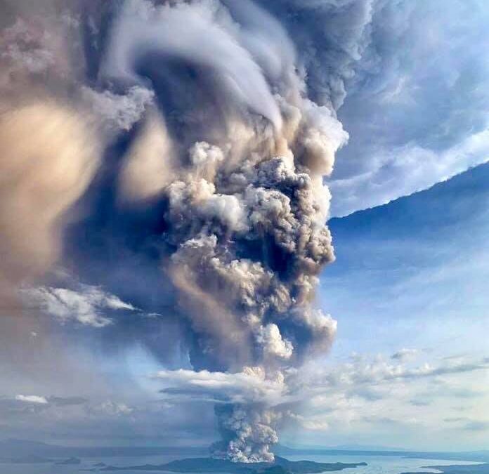 Involcan registró señales geoquímicas precursoras de la erupción de 2020 del volcán Taal, Filipinas